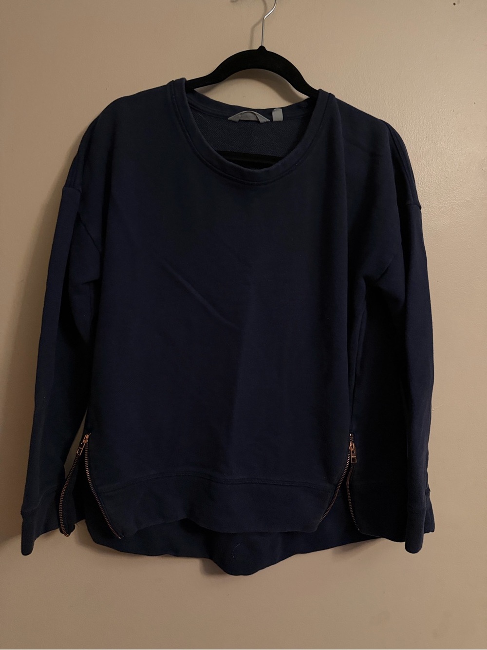Athleta Navy Pullover Sweatshirt